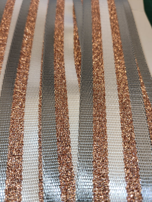 38mm Silver glitter bag strap