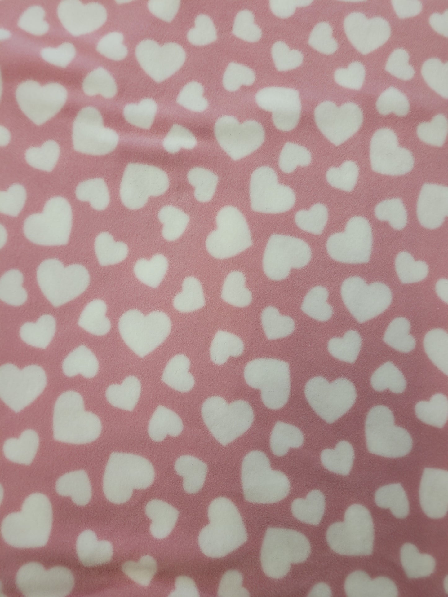 Pink Heart Polar Fleece