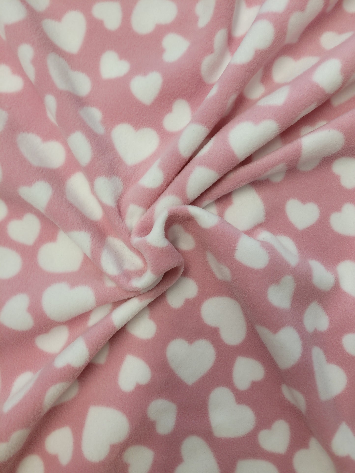 Pink Heart Polar Fleece