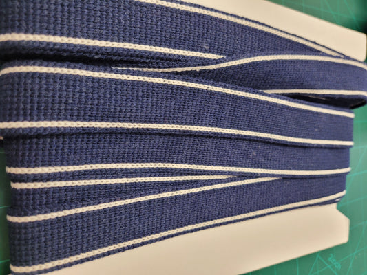 Quality Navy Blue webbing 30mm