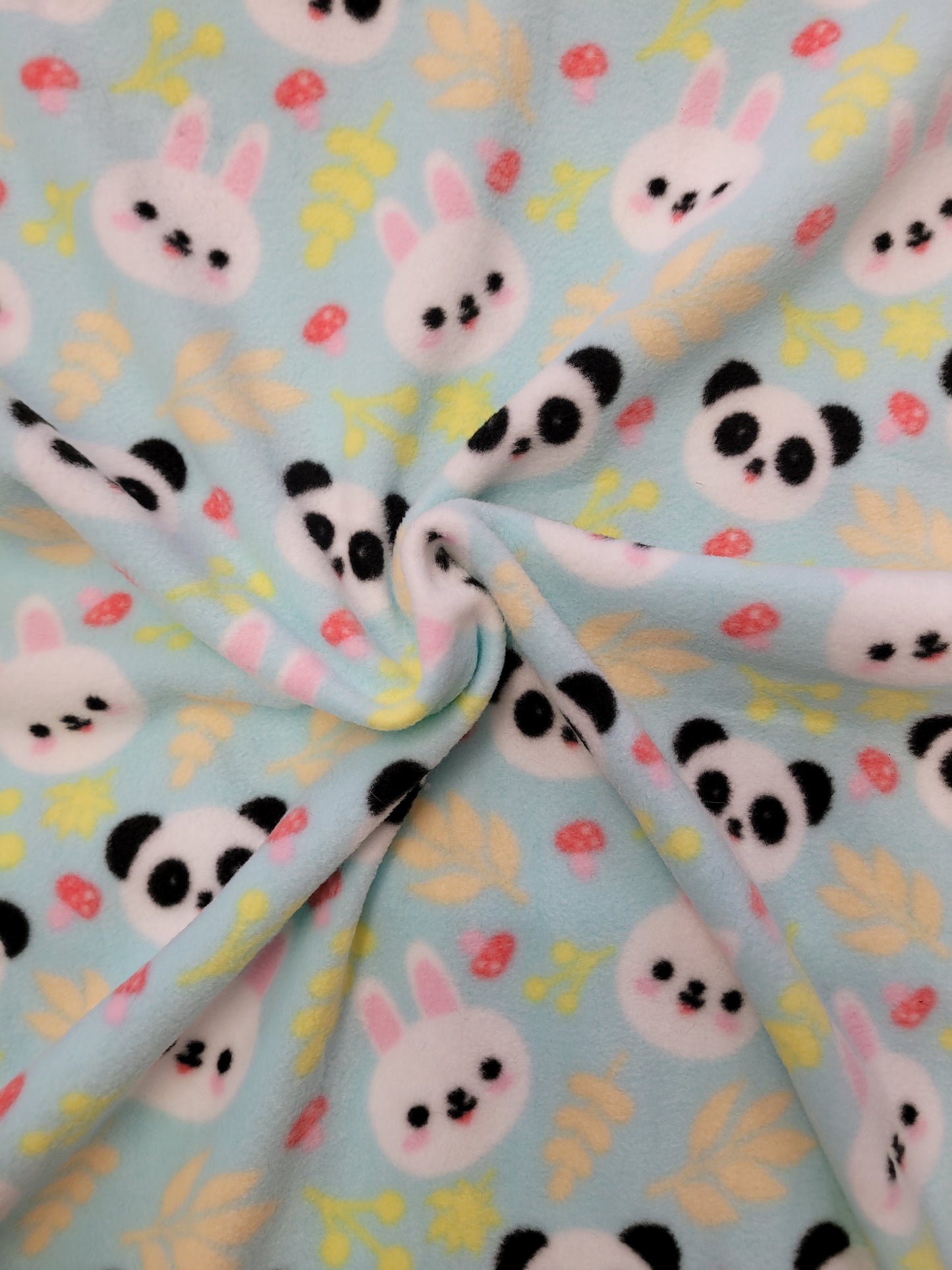 Animal faces Polar fleece