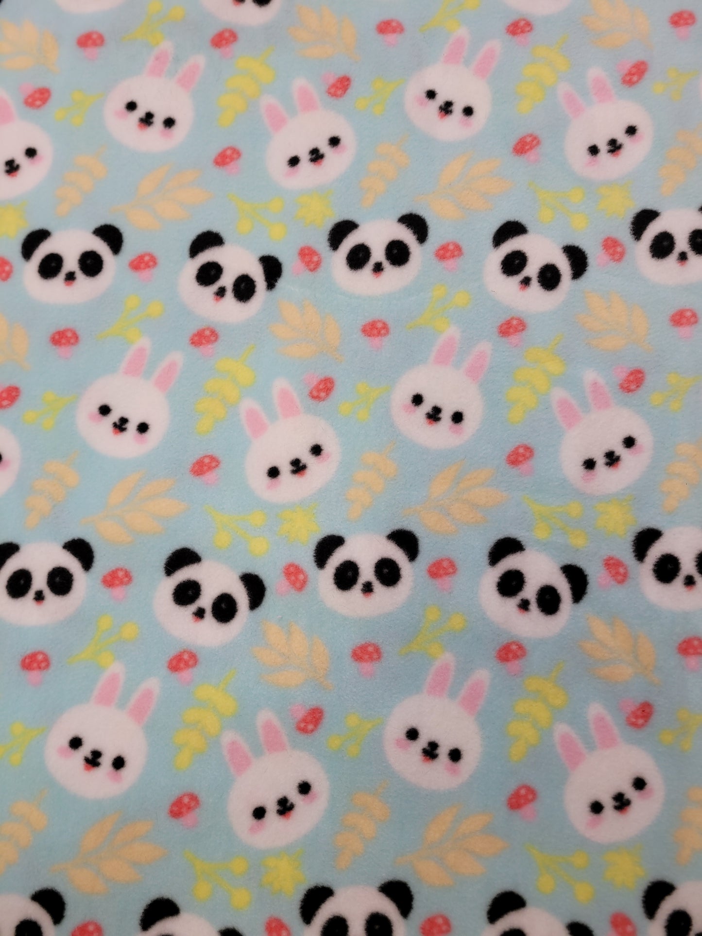 Animal faces Polar fleece