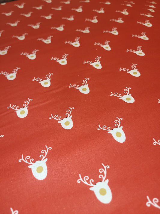 Red reindeer cotton