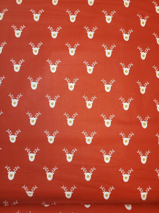 Red reindeer cotton