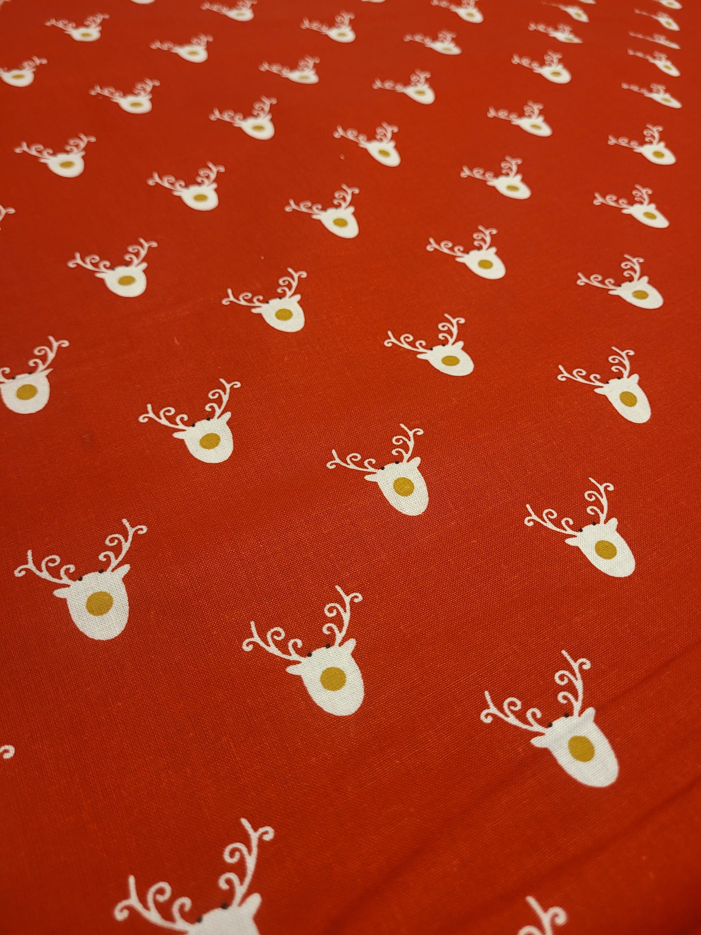 Red reindeer cotton