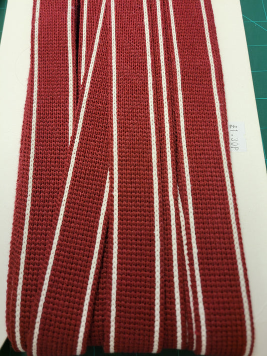 Quality Wine Red webbing 30mm