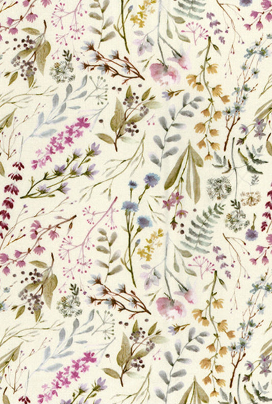 Beige Flower Meadow Jersey