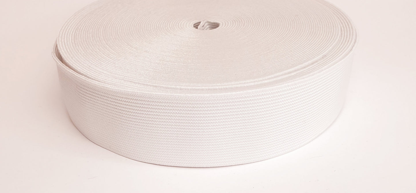1 1/4 inch White Elastic
