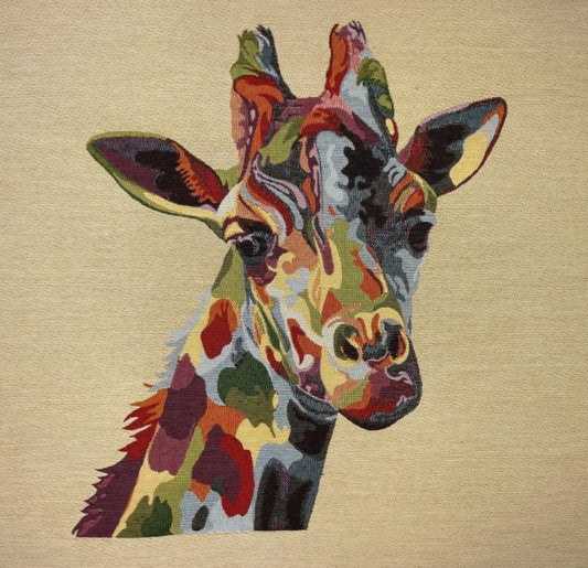 Tapestry giraffe panel