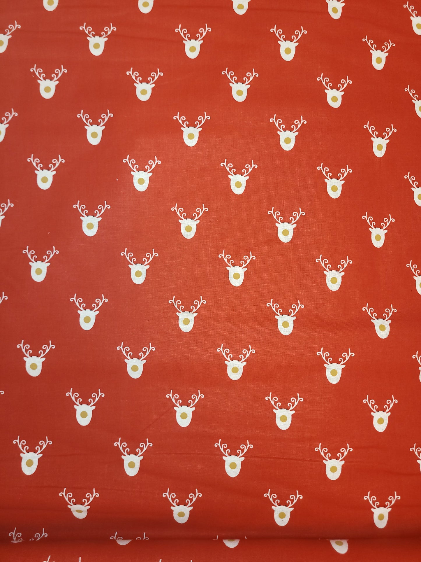 Red reindeer cotton