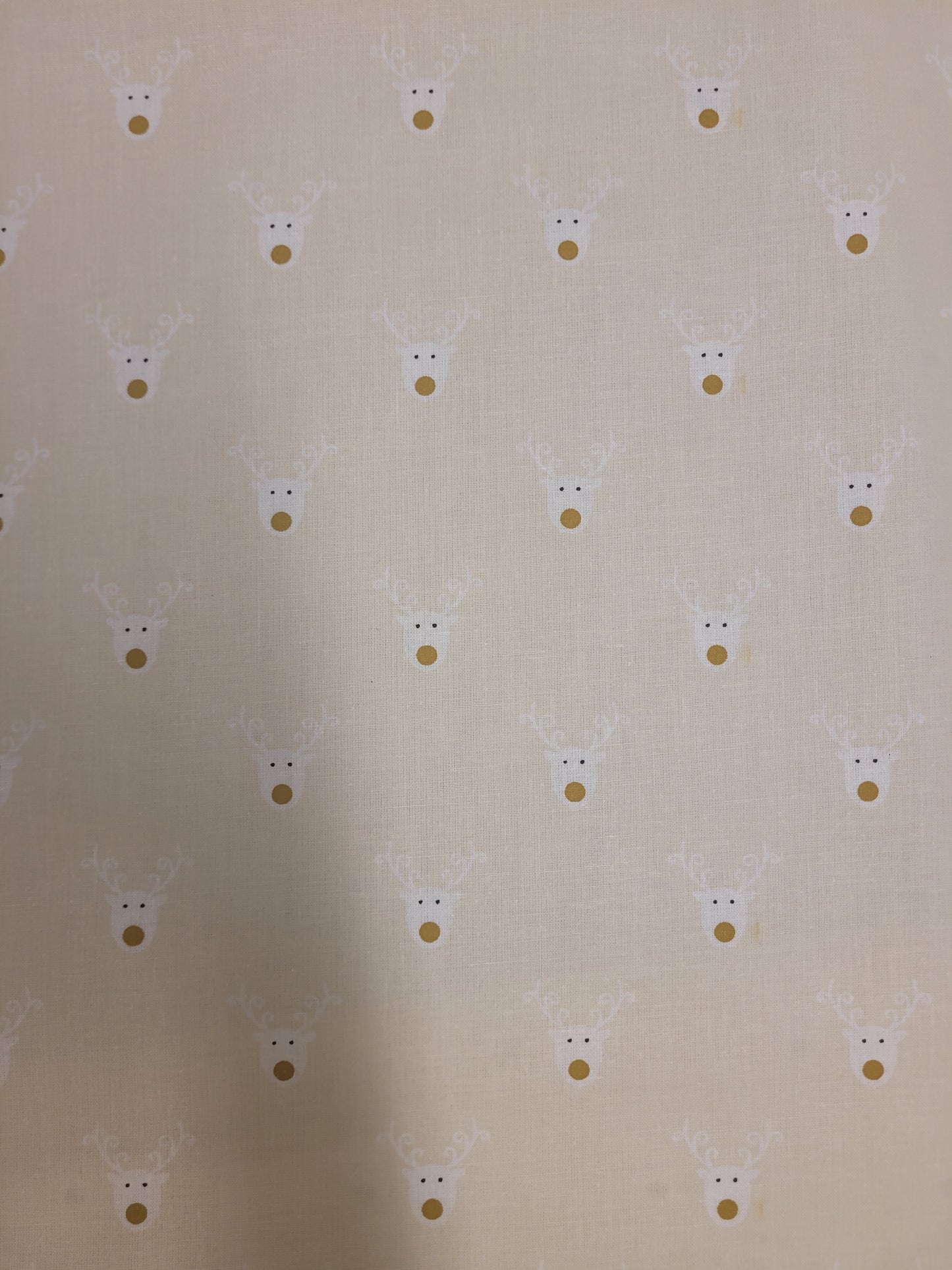 Cream reindeer cotton