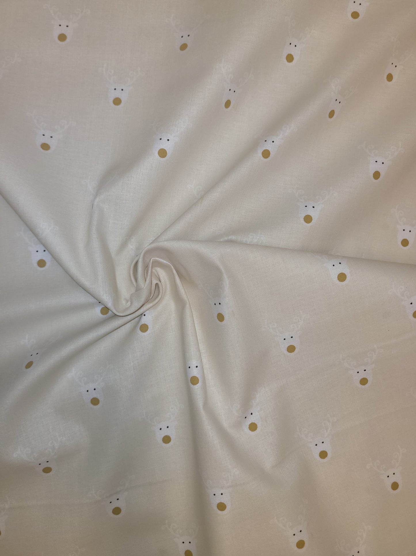 Cream reindeer cotton