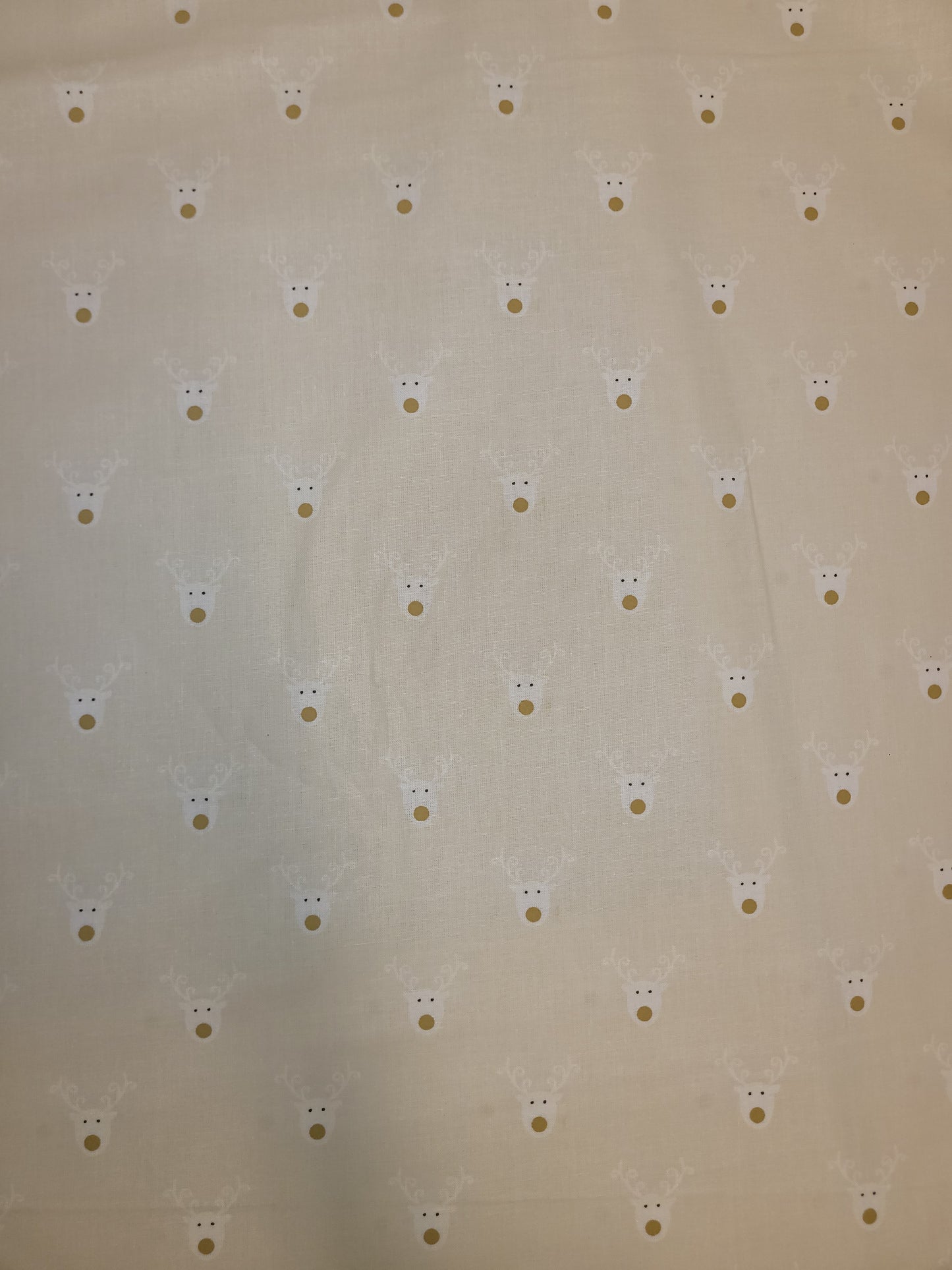 Cream reindeer cotton