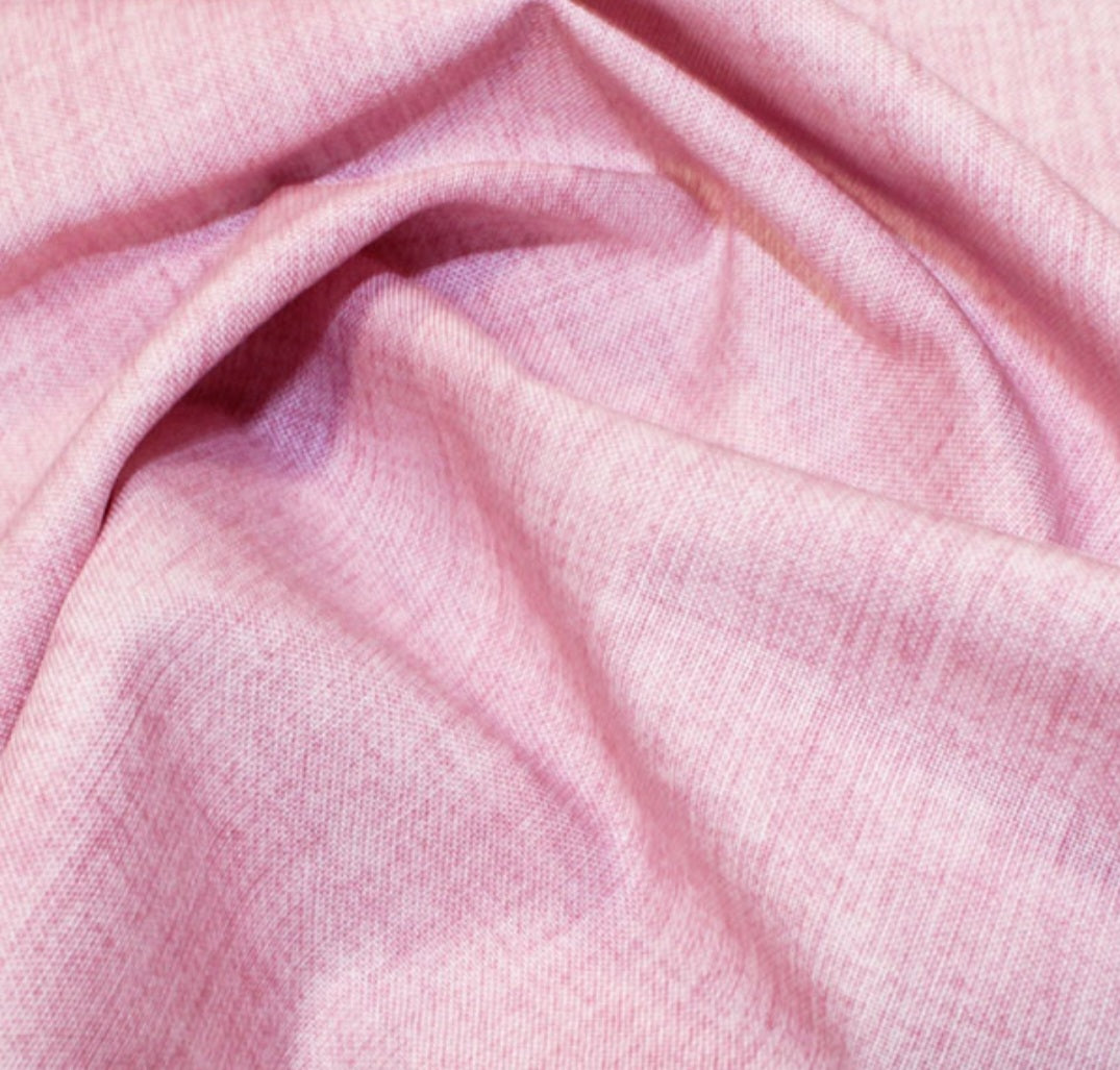 Pink Linen Texture Look Cotton