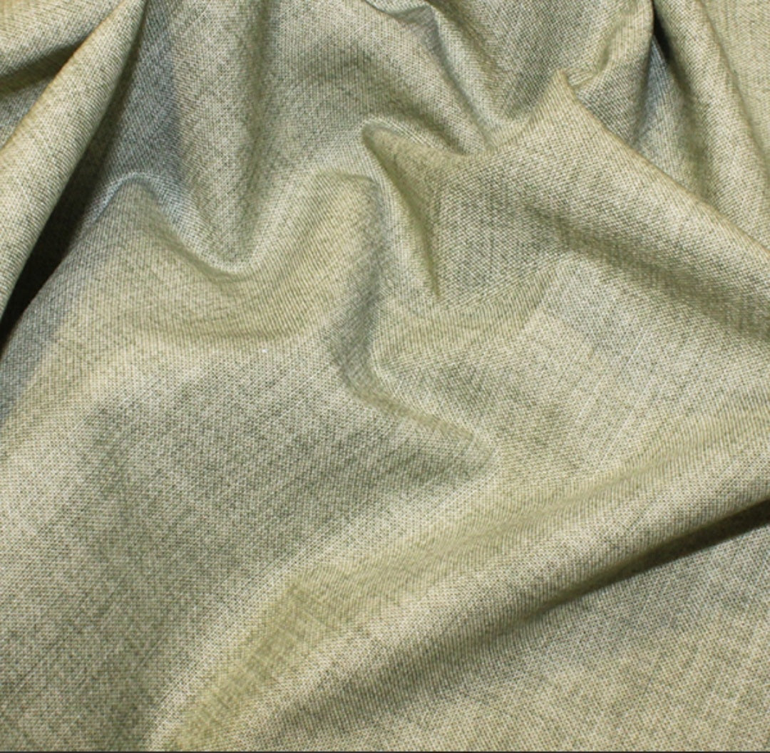 Sage Green Linen Texture Look Cotton