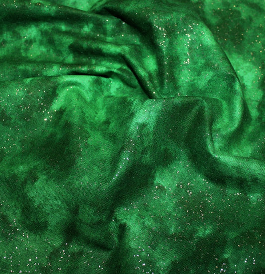 Green Sparkle 100% Cotton